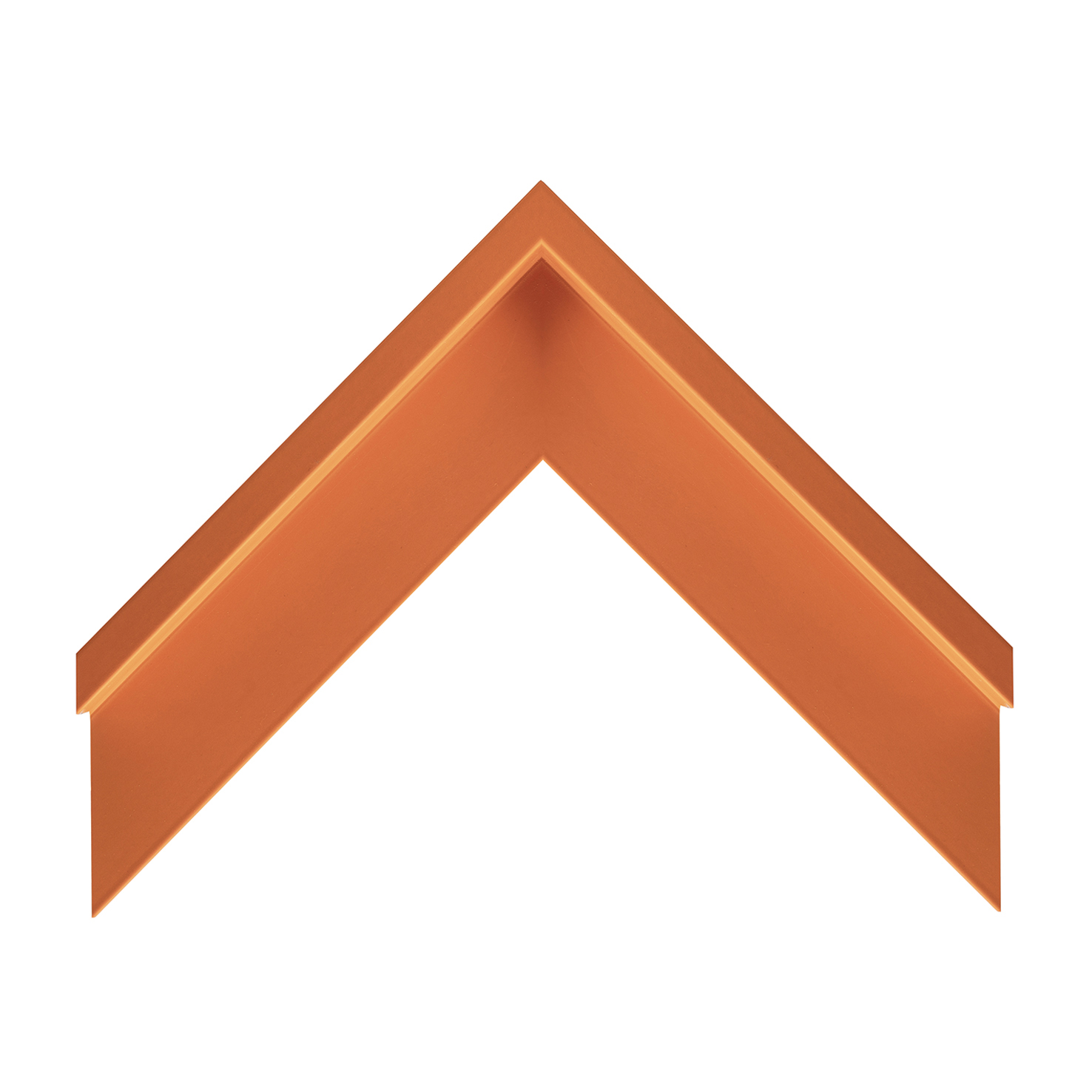Cornice legno ayous cassetta americana arancio soft touch opaco | Albor