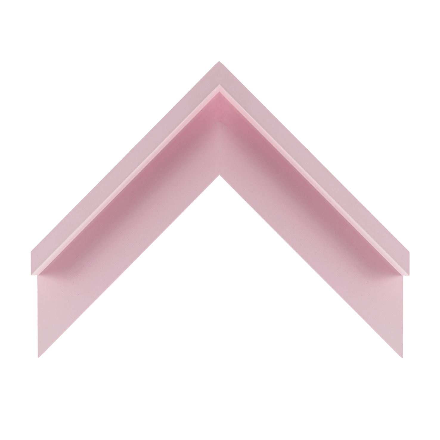 cornice legno ayous cassetta americana rosa confetto soft touch opaco | Albor