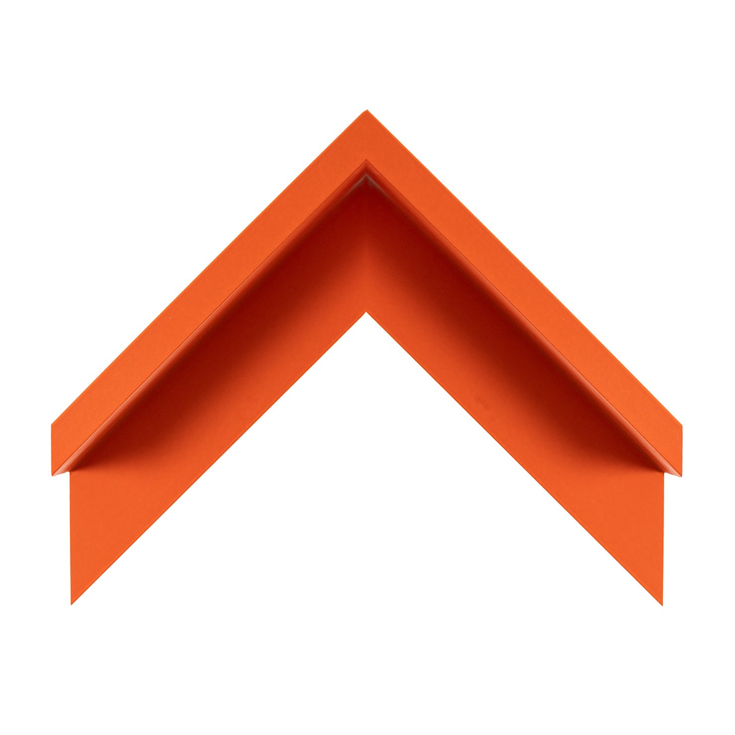Cornice legno ayous cassetta americana arancio soft touch opaco | Albor