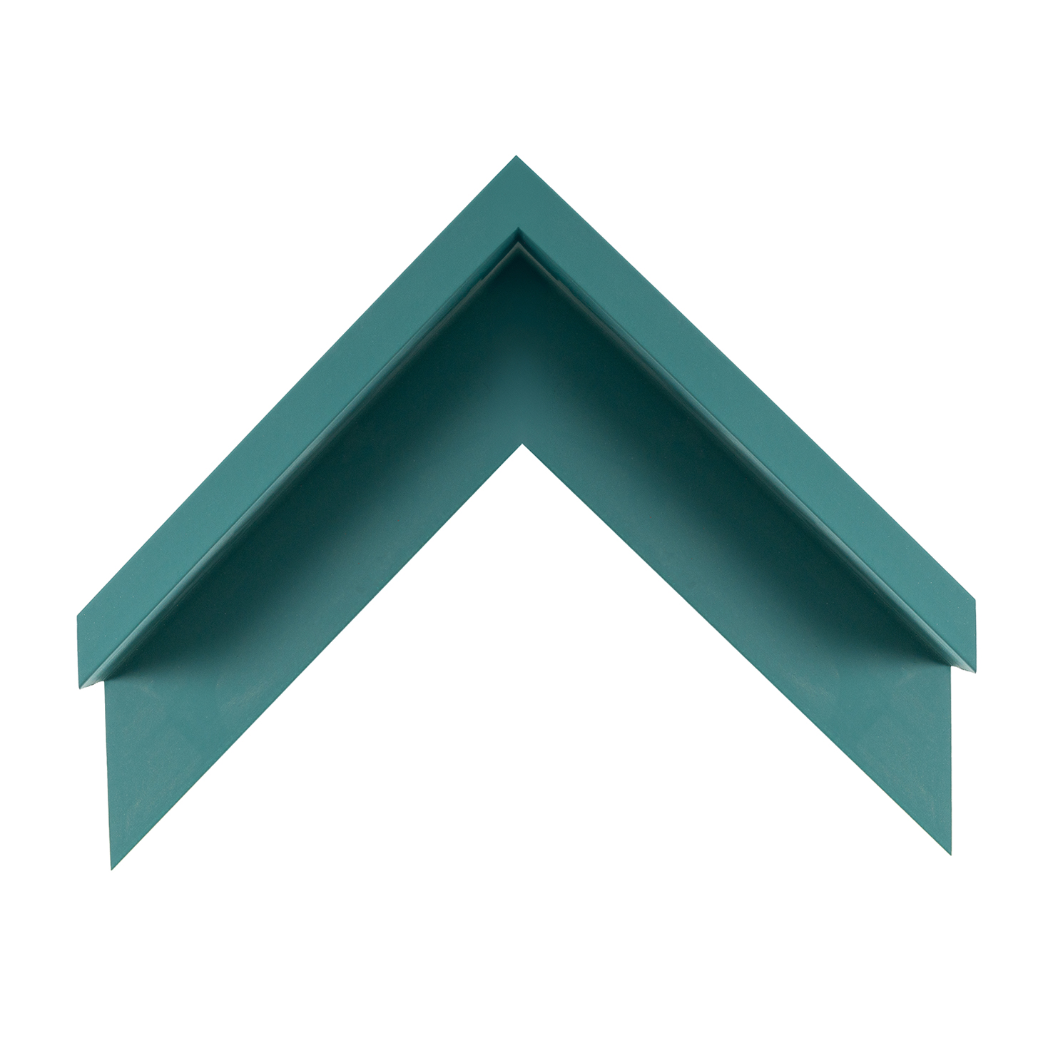 Cornice legno ayous cassetta americana turchese soft touch opaco | Albor