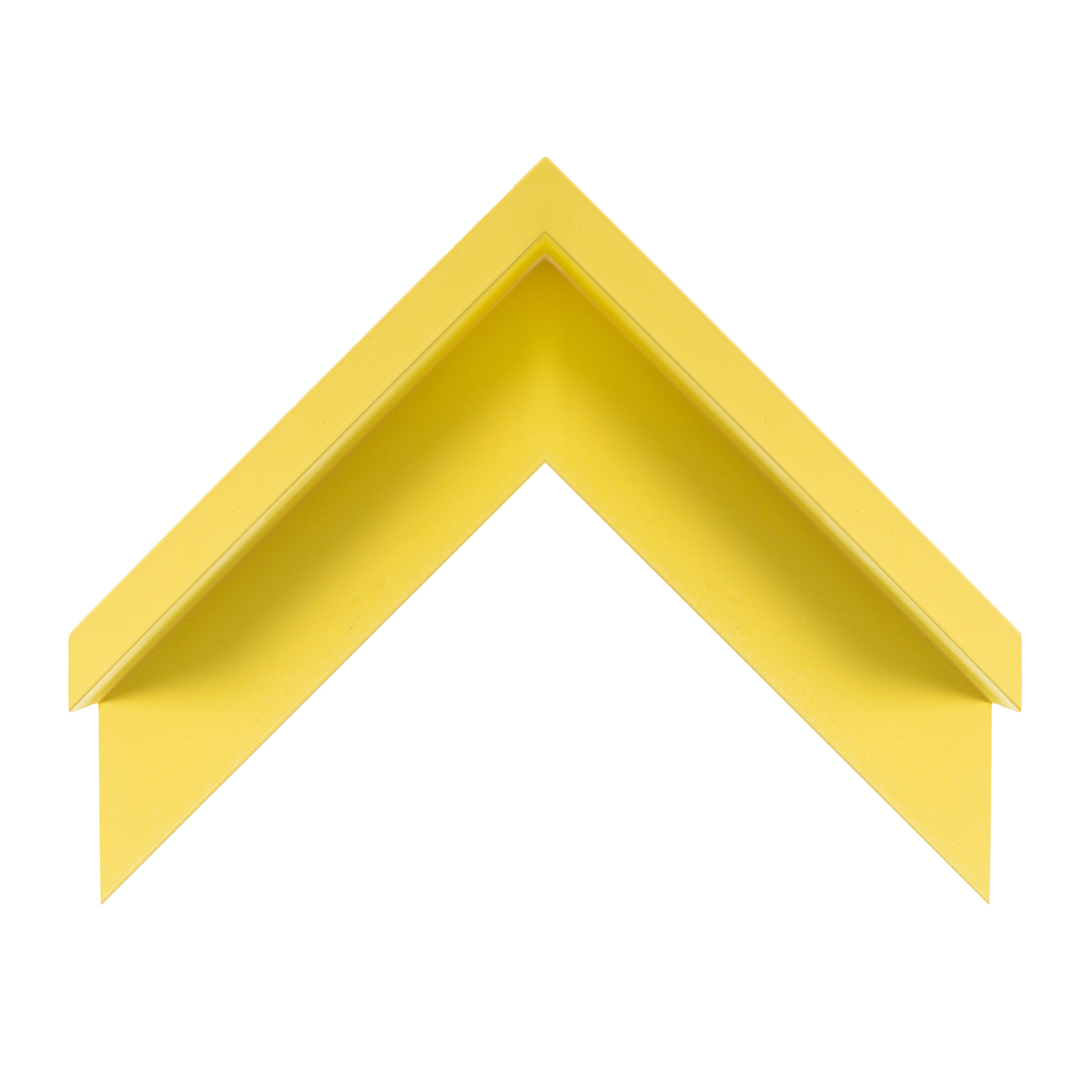 Cornice legno ayous cassetta americana giallo limone soft touch opaco | Albor