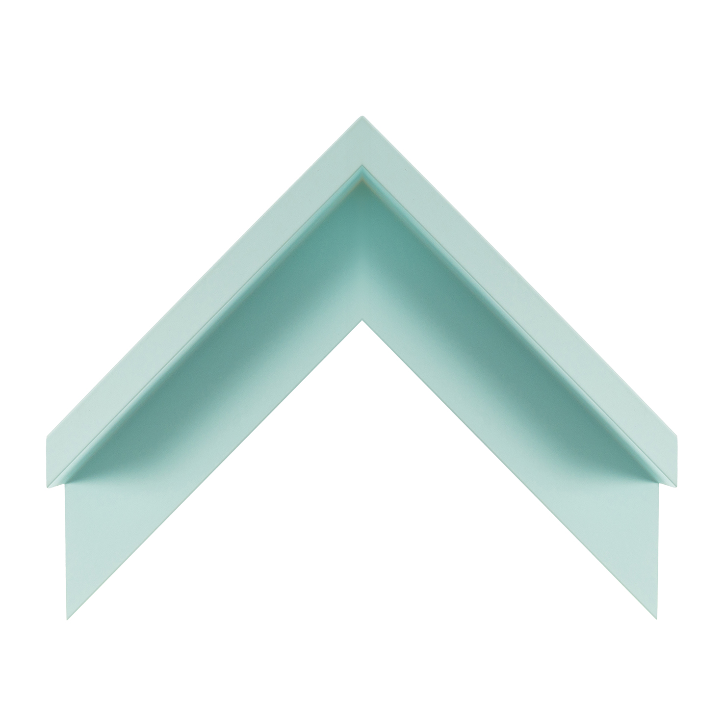 Cornice legno ayous cassetta americana celeste artico soft touch opaco | Albor