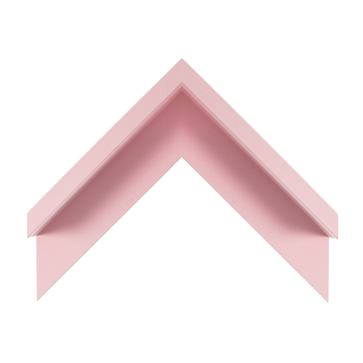 cornice legno ayous cassetta americana rosa confetto soft touch opaco | Albor