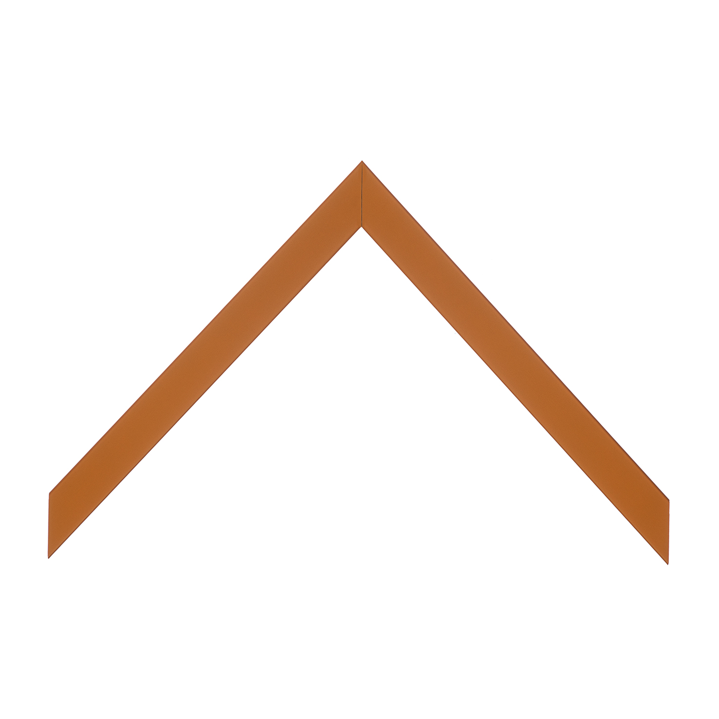 cornice legno ayous piatta arancione opaco | Albor