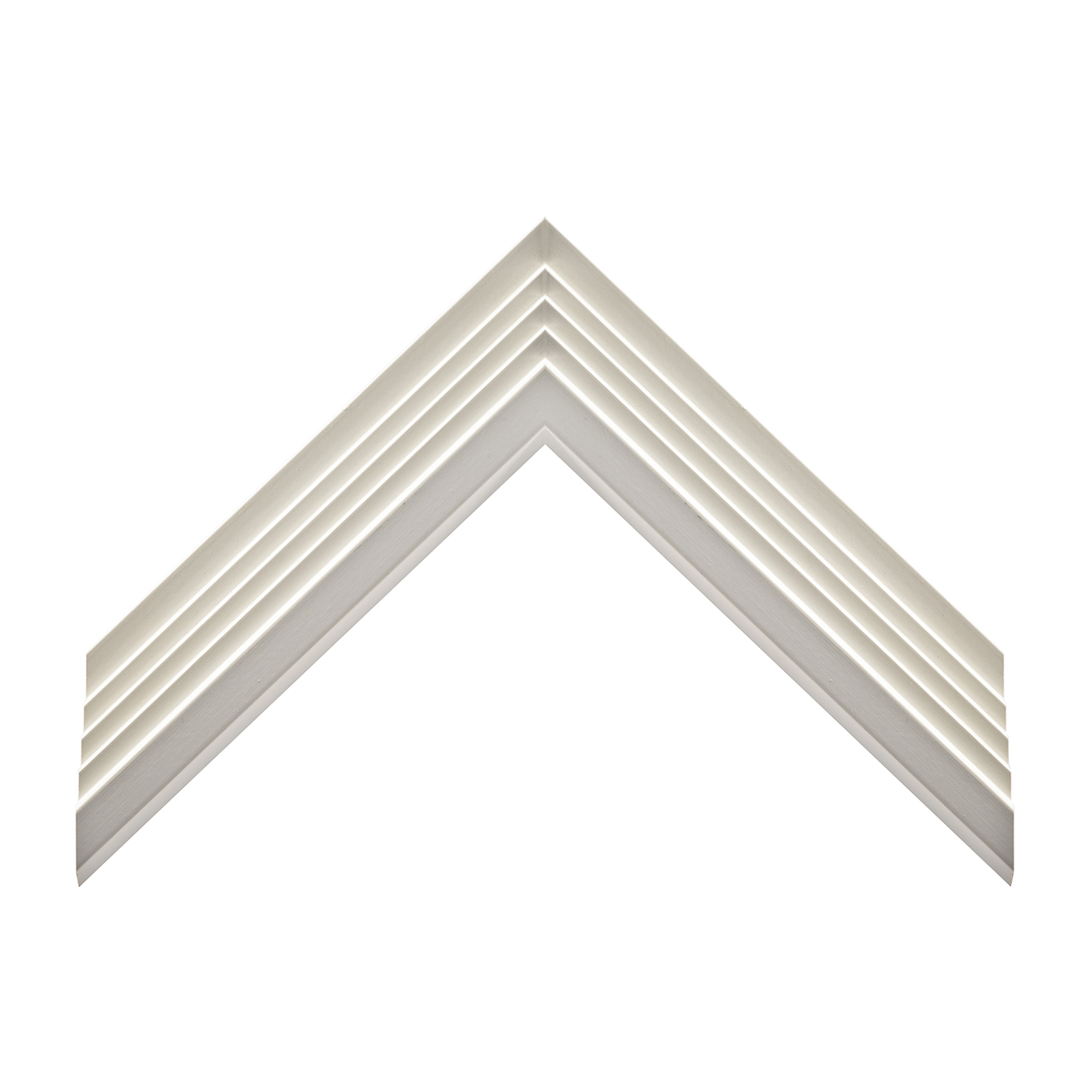 Cornice legno ayous sagomata bianco opaco | Albor