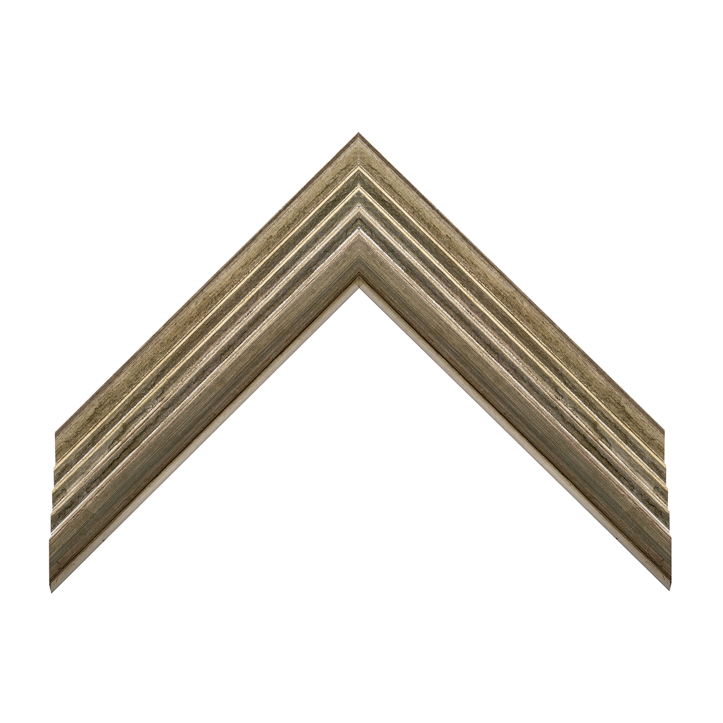 Cornice legno ayous sagomata argento foglia | Albor